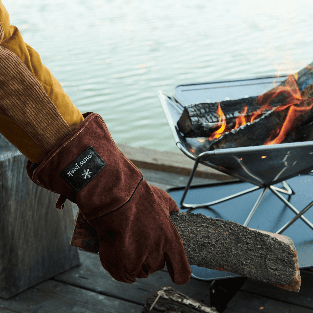 Găng Tay Cách Nhiệt Snow peak Fire Side Gloves Brown 