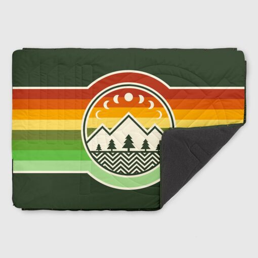 voited fleece camp vibes tree green