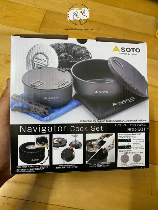 bo noi cam trai soto navigator camping cookware set sod 501 1