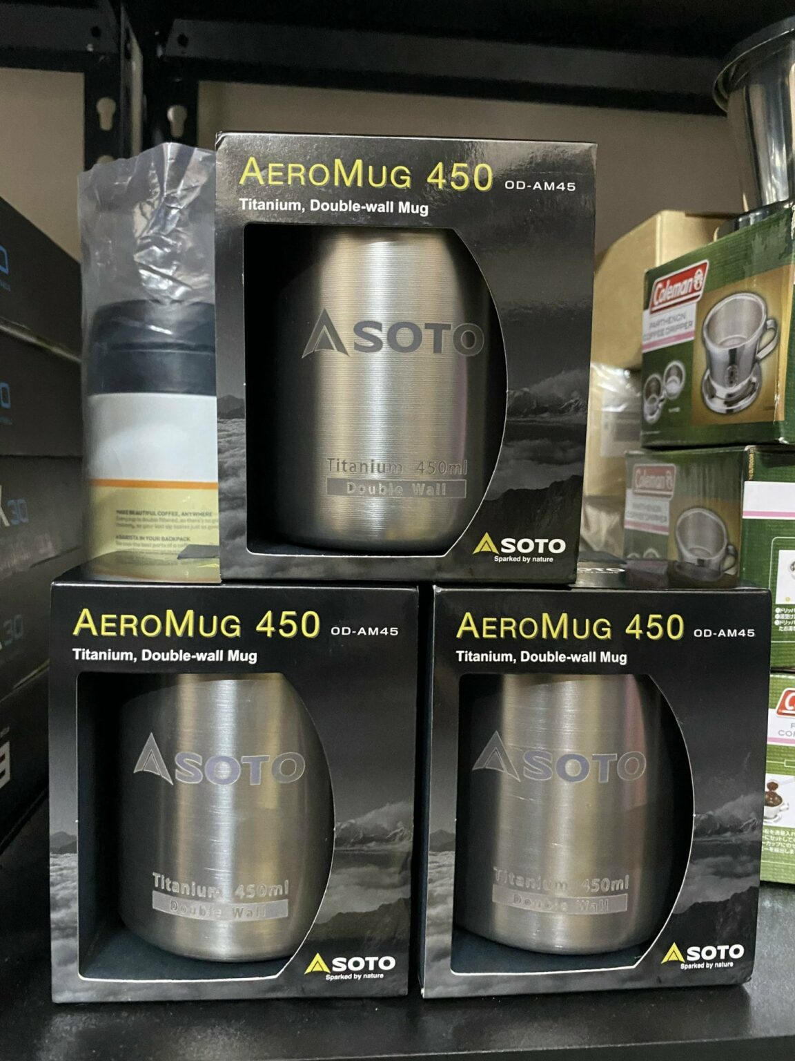 Ly Soto AeroMug Titanium 450ml | Motocamp.vn