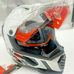 mu fullface ls2 helmets blaze sprint adventure motorcycle helmet whiteredgray 436b 112 1