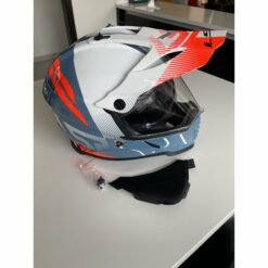 mu fullface ls2 helmets blaze sprint adventure motorcycle helmet whiteredgray 436b 112 3