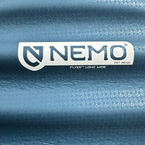 nemo flyer self inflating sleeping pad long wide bluesign 5
