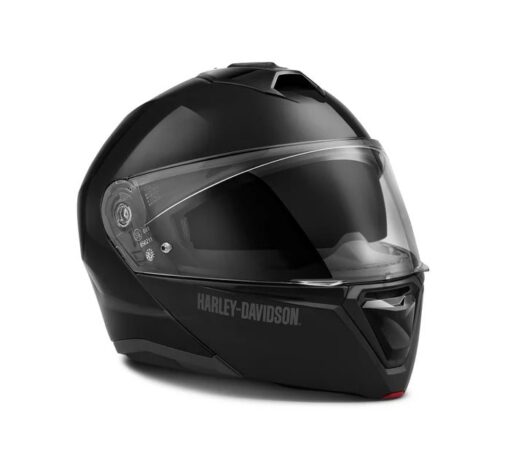 non fullface harley davidson mens capstone sun shield modular helmet gloss black 98158 21vx 1 3