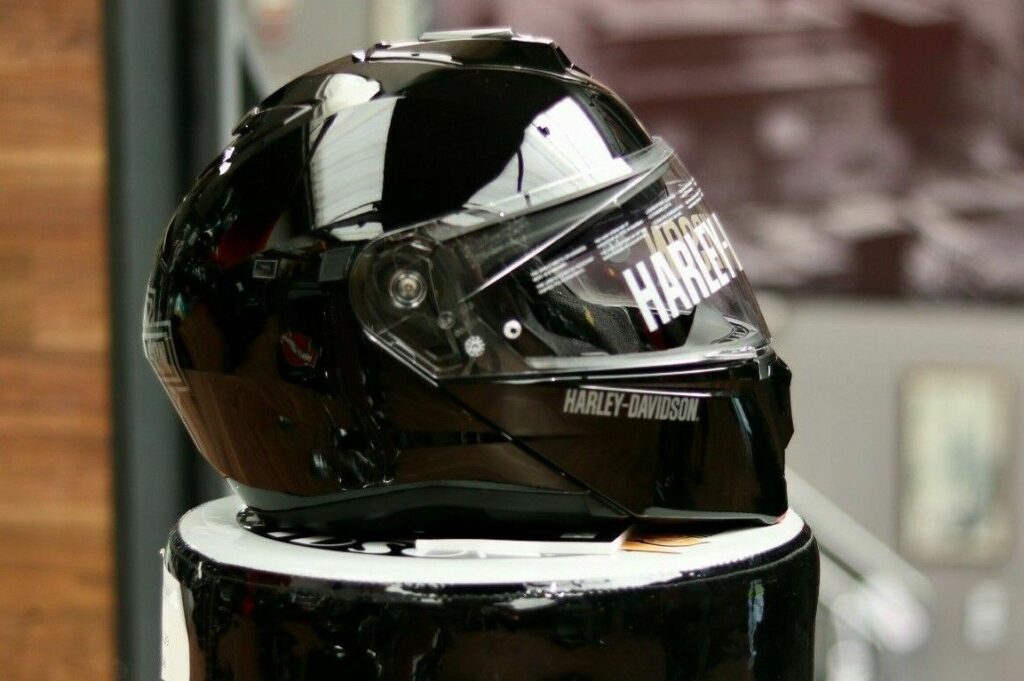 Nón Fullface Harley Davidson Men's Capstone Sun Shield Modular Helmet (Gloss Black) (98158-21VX)
