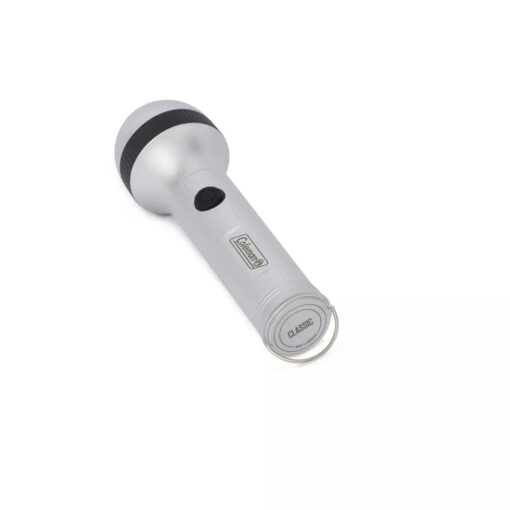 den pin coleman classic 650 lumens rechargeable led flashlight silver 9