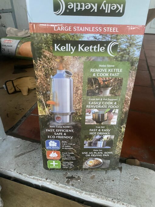 kelly kettle ultimate base camp kit 54oz large stainless steel 12