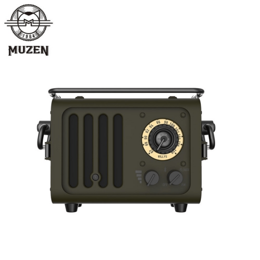 loa muzen wild jeep portable metal retro bluetooth speaker outdoor fm radio radiooo wd101gn 1