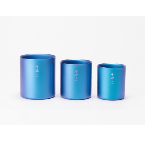 ly snow peak titanium blue stacking mug tw 124 ec 1