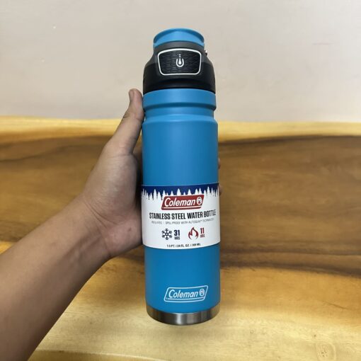 binh giu nhiet coleman freeflow autoseal 24 oz stainless steel water bottle 700ml 1