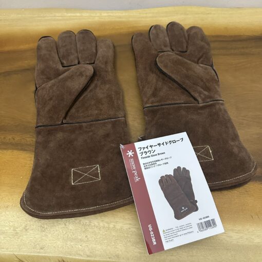 gang tay cach nhiet snow peak fire side gloves brown 1