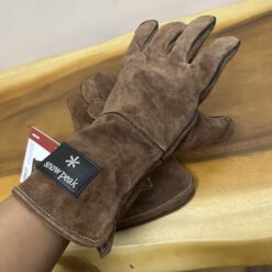 gang tay cach nhiet snow peak fire side gloves brown 7