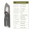 dao swiss tech folding pocket knife titanium carbon fiber handle 7