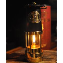 den dau tho mo e thomas williams cambrian brass miners oil safety lamp lantern wales made 1
