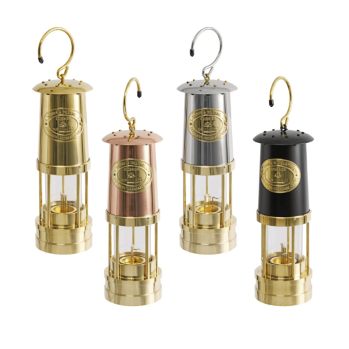 Đèn Dầu Thợ Mỏ E. Thomas & Williams Cambrian Brass Miners Oil Safety Lamp Lantern Wales Made - Hình ảnh 8