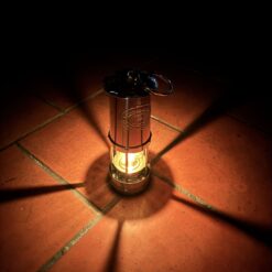 e thomas williams cambrian brass miners oil safety lamp lantern wales made 2