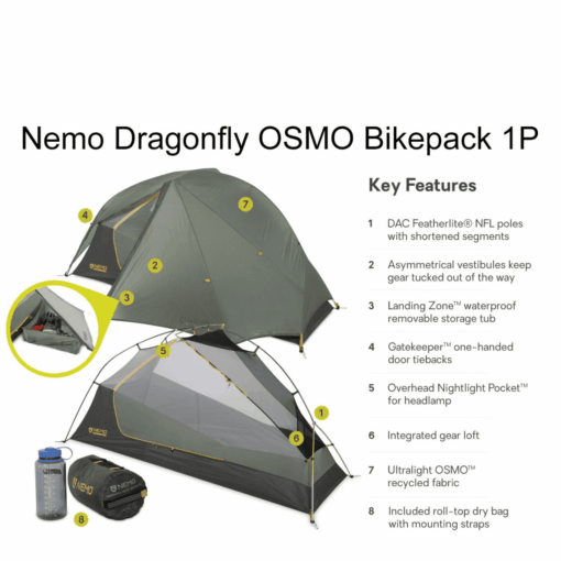 Lều NEMO Dragonfly OSMO Bikepack 1P - Hình ảnh 4