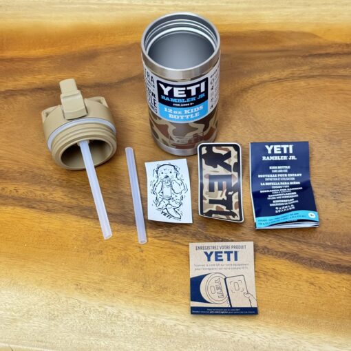 Bình YETI Rambler Jr. 12oz Kids Vacuum Water Bottle With Straw Cap - Ảnh 3
